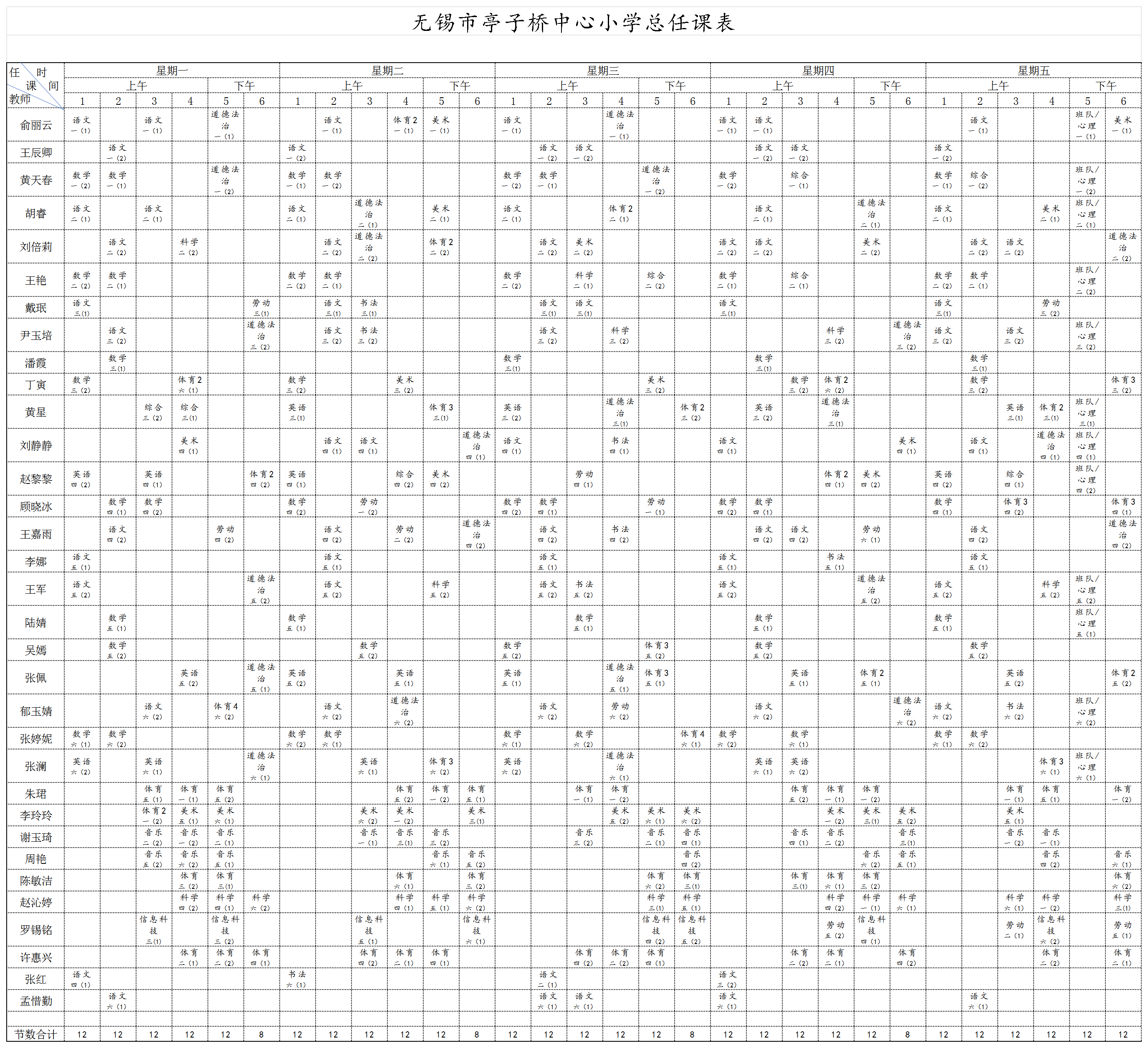 无锡市亭子桥中心小学任课表202603_Sheet2.png